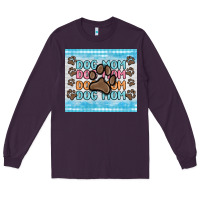 Plum dog mom Long Sleeve Tee - MaliasSmallBusiness