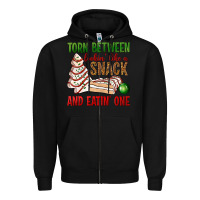 Black torn between lookin' like a snack and eatin' one bbs Zipper Hoodie - BundleAndBundleShop