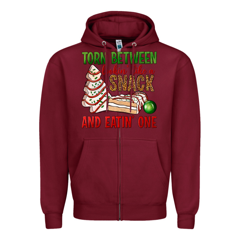 Torn Between Lookin' Like A Snack And Eatin' One Bbs Zipper Hoodie by BundleAndBundleShop | Teevron