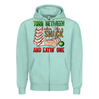 Seafoam torn between lookin' like a snack and eatin' one bbs Zipper Hoodie - BundleAndBundleShop