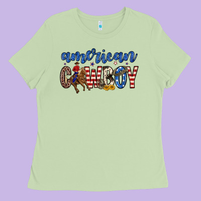 American Cowboy Ladies Tee Designed By Zillion Design Studio