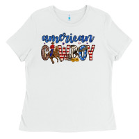 White American cowboy Ladies Tee - Zillion Design Studio