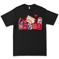 Black valentines day nurse Premium Tee - AdoDesignShop