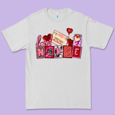 Valentines Day Nurse Premium Tee Designed By Adodesignshop