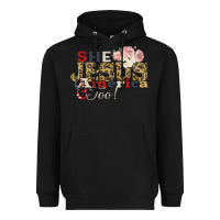 Black She Jesus America Too Heavyweight Hoodie - Bettercallsaul