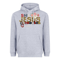 Heather Grey She Jesus America Too Heavyweight Hoodie - Bettercallsaul