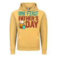 Vintage Mustard my first father's day Vintage Hoodie - Artiststas