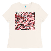 Bone pinky leopard and cowhide valentine's day Ladies Tee - RanaPortraitStore