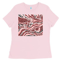 Bubblegum Pink pinky leopard and cowhide valentine's day Ladies Tee - RanaPortraitStore