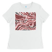 White pinky leopard and cowhide valentine's day Ladies Tee - RanaPortraitStore