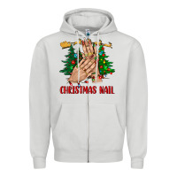 Dove Grey christmas nail bbs Zipper Hoodie - BundleAndBundleShop