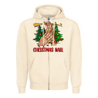 Sandshell christmas nail bbs Zipper Hoodie - BundleAndBundleShop