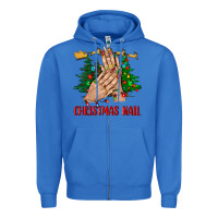 True Royal christmas nail bbs Zipper Hoodie - BundleAndBundleShop