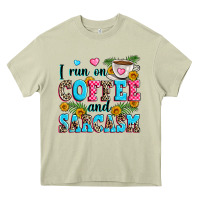 Mossy i run on coffee and sarcasm Heavy Core Tee - Zillion Design Studio