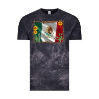 Cloud Black mexico flag sunflower cactus Vintage Tee - AdoDesignShop