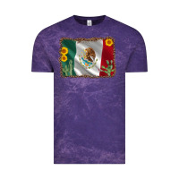 Cloud Purple mexico flag sunflower cactus Vintage Tee - AdoDesignShop