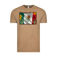 Vintage Coffee mexico flag sunflower cactus Vintage Tee - AdoDesignShop