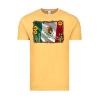 Mexico Flag Sunflower Cactus Vintage Tee | Teevron