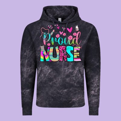 Proud Nurse Vintage Hoodie Designed By Bundleandbundleshop