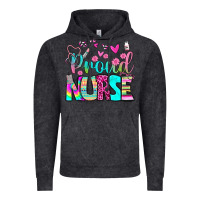 Vintage Black proud nurse Vintage Hoodie - BundleAndBundleShop