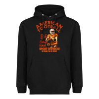 Black American Football Heavyweight Hoodie - Bettercallsaul