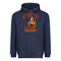 Navy American Football Heavyweight Hoodie - Bettercallsaul