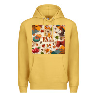 Antique Gold Hello Fall Premium Hoodie - texasbilliewilder