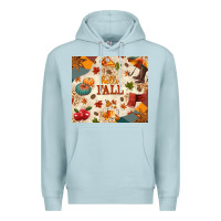 Blue Mist Hello Fall Premium Hoodie - texasbilliewilder