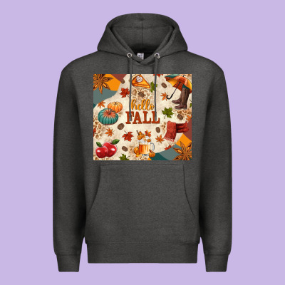 Hello Fall Premium Hoodie Designed By Texasbilliewilder