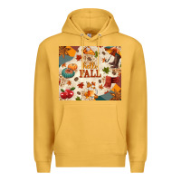Mustard Hello Fall Premium Hoodie - texasbilliewilder