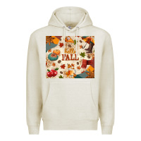 Oatmeal Heather Hello Fall Premium Hoodie - texasbilliewilder