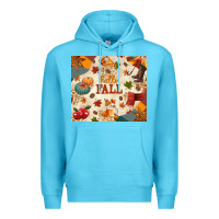 Ocean Blue Hello Fall Premium Hoodie - texasbilliewilder