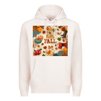 Pale Pink Hello Fall Premium Hoodie - texasbilliewilder