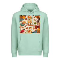 Seafoam Hello Fall Premium Hoodie - texasbilliewilder