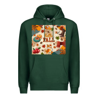 Sports Green Hello Fall Premium Hoodie - texasbilliewilder