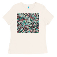 Bone pink and turquoise cowhide and leopard Ladies Tee - RanaPortraitStore