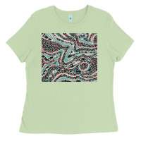 Matcha pink and turquoise cowhide and leopard Ladies Tee - RanaPortraitStore