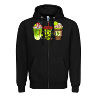 Black tennis coffee cups bbs Zipper Hoodie - BundleAndBundleShop