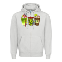 Dove Grey tennis coffee cups bbs Zipper Hoodie - BundleAndBundleShop