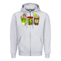 Heather Grey tennis coffee cups bbs Zipper Hoodie - BundleAndBundleShop