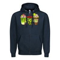 Navy tennis coffee cups bbs Zipper Hoodie - BundleAndBundleShop