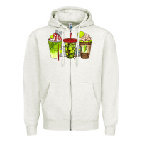 Oatmeal Heather tennis coffee cups bbs Zipper Hoodie - BundleAndBundleShop