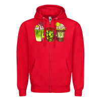 Red tennis coffee cups bbs Zipper Hoodie - BundleAndBundleShop