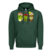 Sports Green tennis coffee cups bbs Zipper Hoodie - BundleAndBundleShop