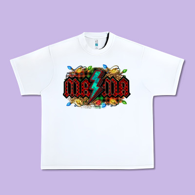 Lightning Bolt Mama Christmas Urban Heavy Tee Designed By Jasminsmagicworld