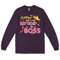 Plum birthday boss Long Sleeve Tee - MaliasSmallBusiness