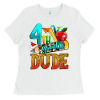 White 4th grade dude Ladies Tee - texasbilliewilder