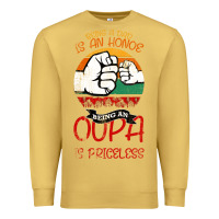 Antique Gold Being A Dad Is An Honor Being Papa Is Priceless Premium Sweatshirt - Bettercallsaul