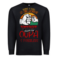 Black Being A Dad Is An Honor Being Papa Is Priceless Premium Sweatshirt - Bettercallsaul