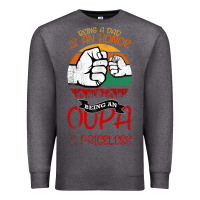 Charcoal Heather Being A Dad Is An Honor Being Papa Is Priceless Premium Sweatshirt - Bettercallsaul